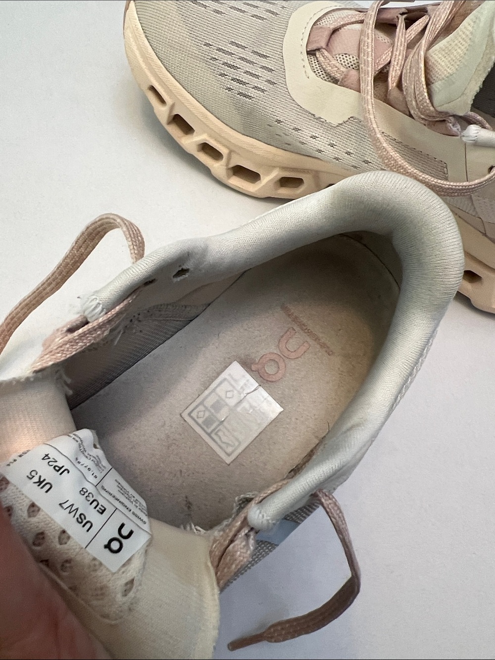 ON RUNNING CLOUDMONSTER MOON FAWN TRAINERS RUNNING SHOES SIZE 7 WOMEN’S - Picture 14 of 16